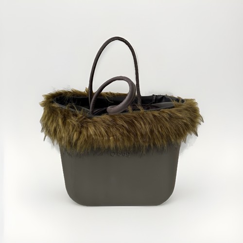 Bag rubber tote khaki - rubber, grey